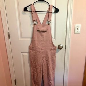Blush Pink Forever 21 Jean Overalls